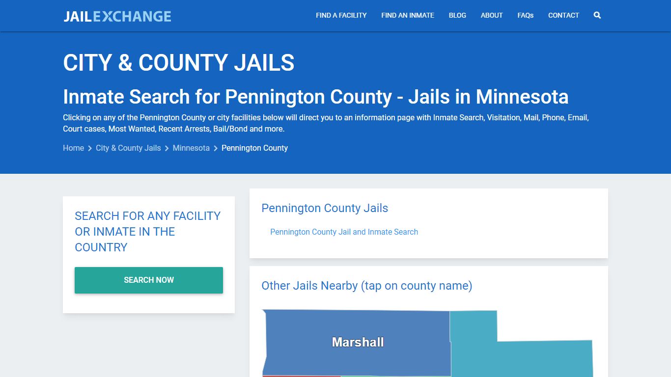 Inmate Search for Pennington County | Jails in Minnesota - Jail Exchange